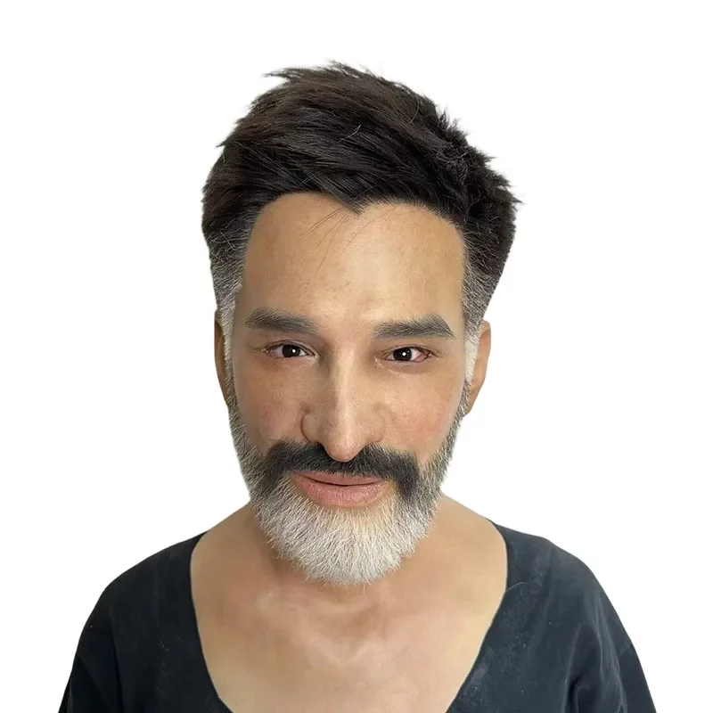 Cross-border special supply, silicone character hood mask, playing props, cross-dressing funny mask