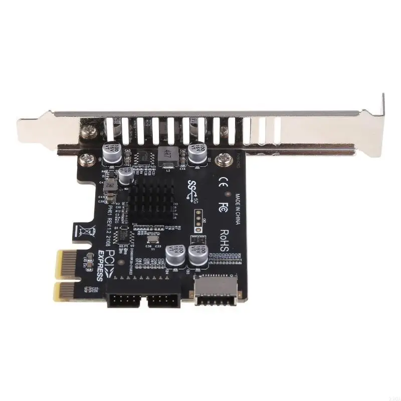 2025 Nuevo PCIe a USB3 Tipo-E Tipo frontal C 19P CARIDAD EXPANSIÓN PCI-EX1 X16 4