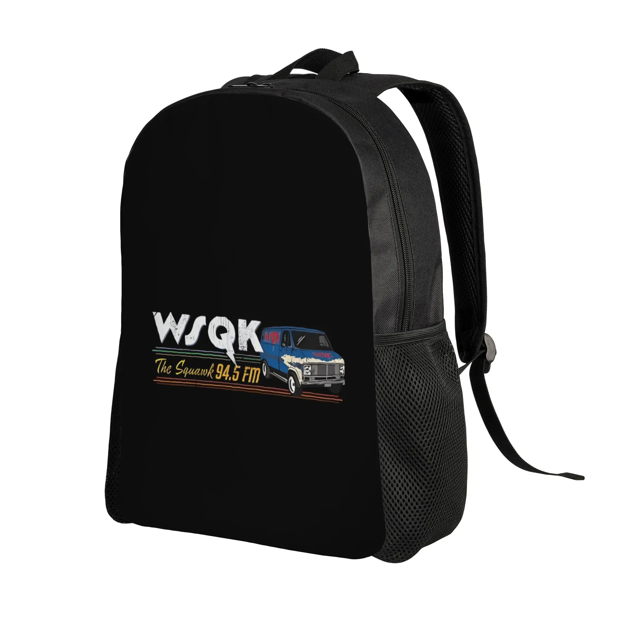 Back to school season Sturdy Shoulder WSQK  The Squawk   Hawkins' Hitmaker Storage Bag WSQK College Student Storage Bag Backpack