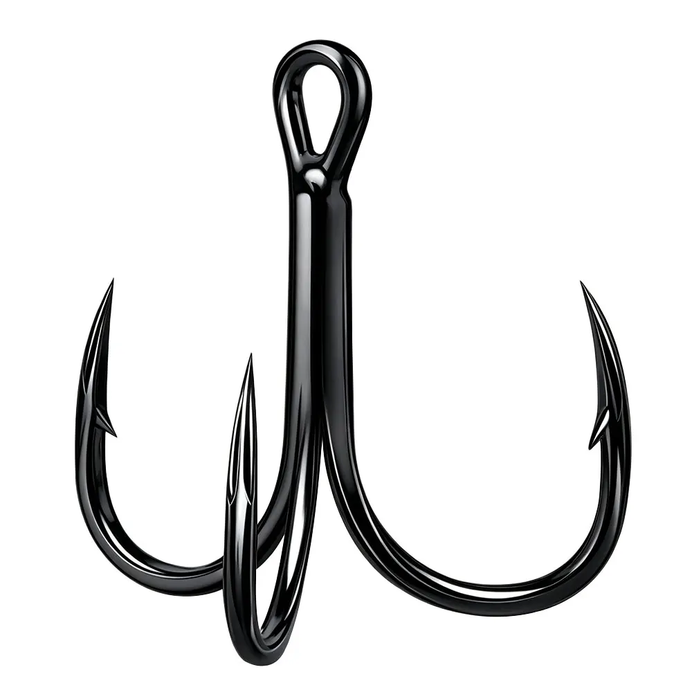 20 Stück/Lot Blutrille 2 # -10 #   Hochkarbonstahl-Angelhaken mit Superfestigkeit, Widerhaken-Dreifachhaken, Fischhaken, Karpfenangelzubehör