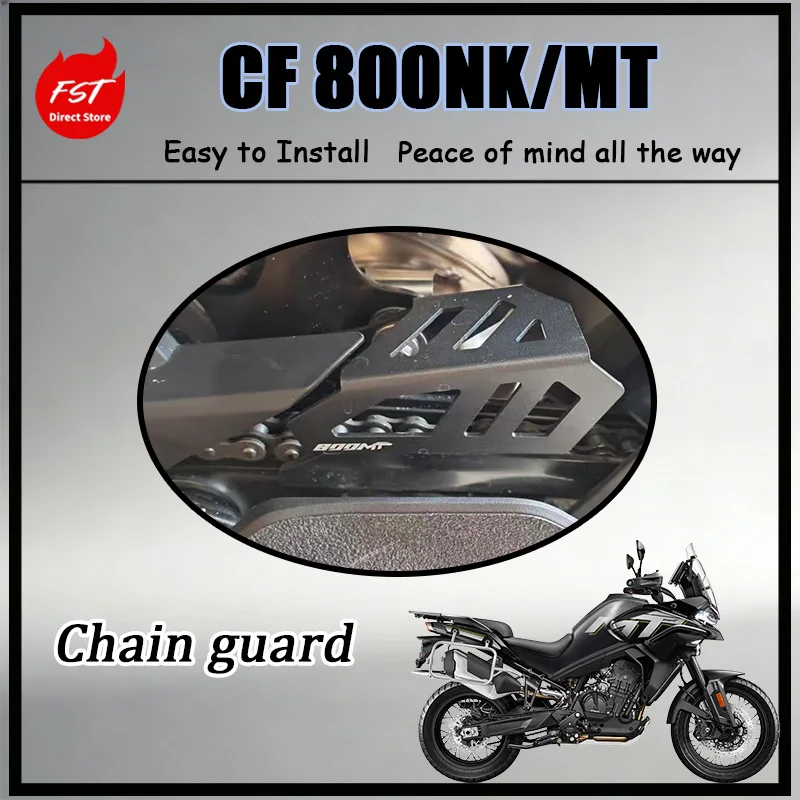 

FOR 800NK 800MT CF CNC Machined Alloy Chain Protector Guard Cover Anti-Mud Anti-Splash Chain Box Baffle Motorcycle Modified
