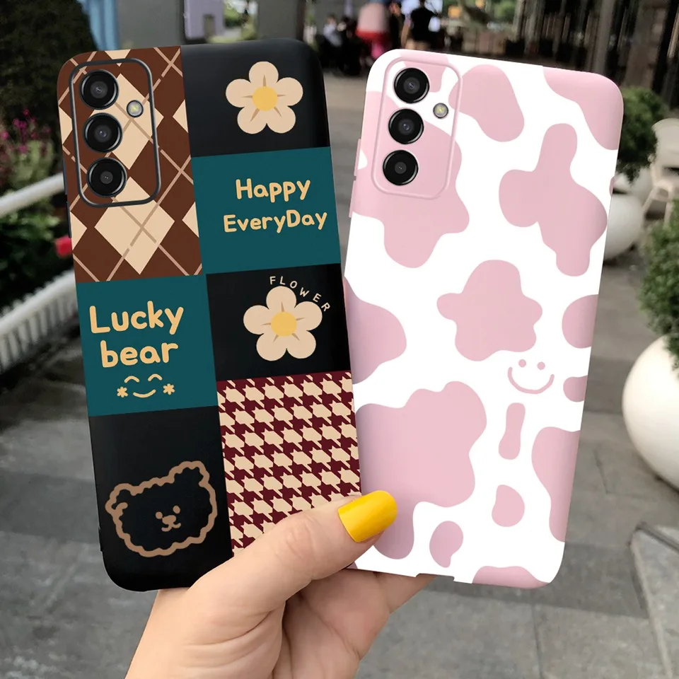 For Samsung M13 4G Case Samsung Galaxy A13 4G 5G Back Cover Fashion Pattern Candy Soft Silicone Bumper On SamsungA13 A 13 M 13