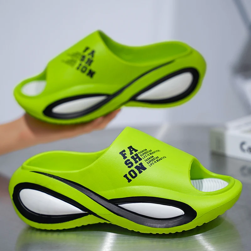 2024 New Men\'s Slippers Indoor Outdoor Sandals Beach Comfortable Soft Slides Men Casual Shoes Flip-flops Home Slippers Sandals