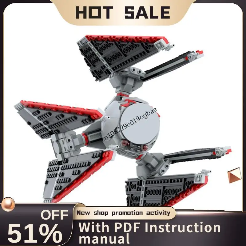 

New 677Pcs Famous Star Battle Movie Moc Tie Defender Spaceship Model Diy Creative Ideas Child Toy Birthday Gifts Building Blocks