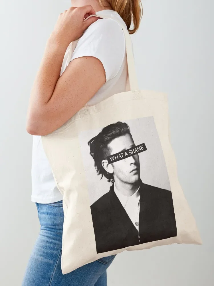 

WHAT A SHAME - Matty Healy of The 1975 Tote Bag tote bag screen Custom bag eco pack