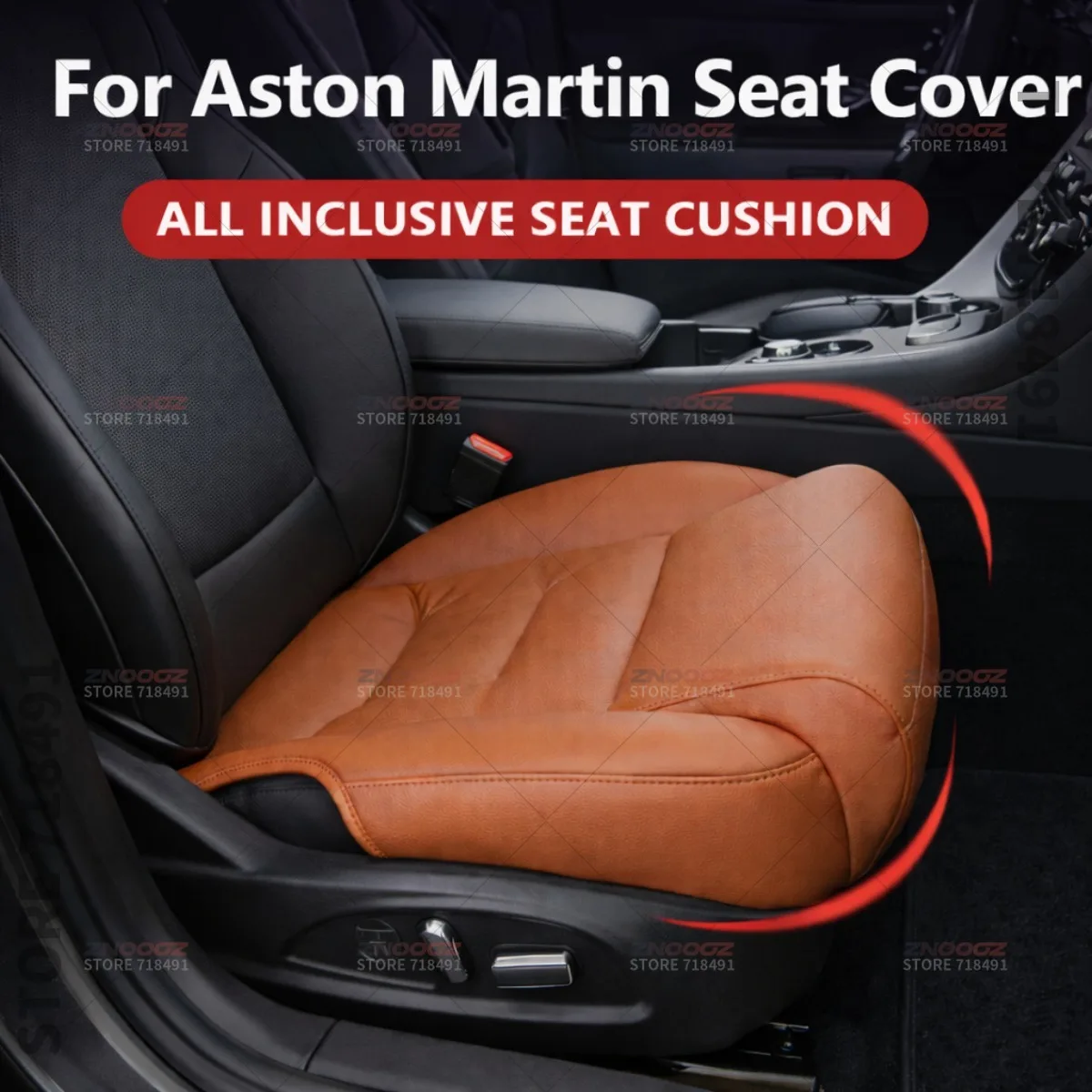 For Aston Martin Vantage DB12 S X Car Seat Leg Support Extension Seat Cover Memory Foam Extender Cushion Interior Accessories