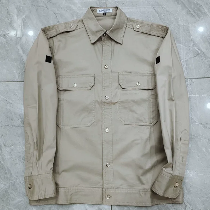 khaki Uniform Men Spring Suit Vintage US Include Pants
