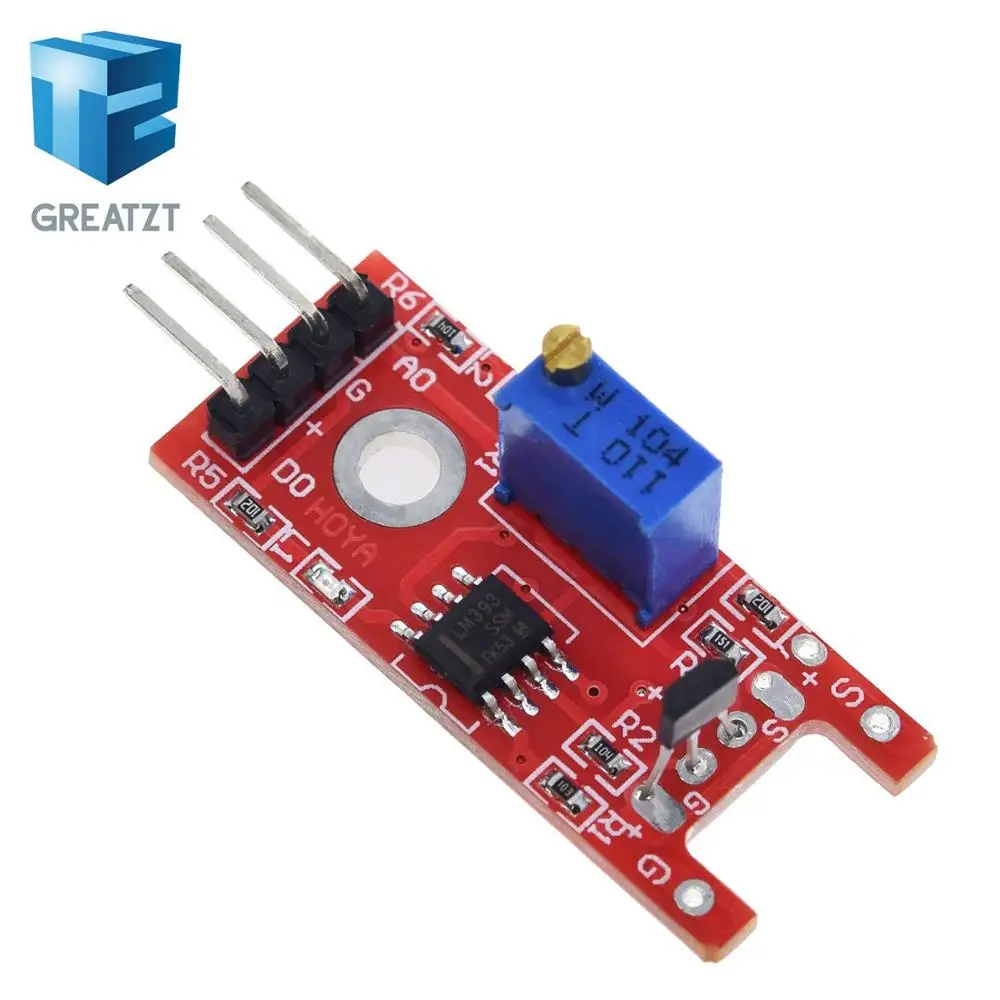 GREATZT Smart Electronics 4pin KY-024 Linear Magnetic Hall Switches Speed Counting Sensor Module for arduino DIY Kit