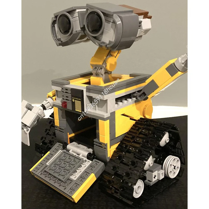 ตัวต่อ MOC WALL-E รุ่นปรับปรุง 704 ชิ้น ของขวัญคริสต์มาส ของตกแต่งบ้าน DIY เหมาะสำหรับตกแต่งภายในโชว์รูม