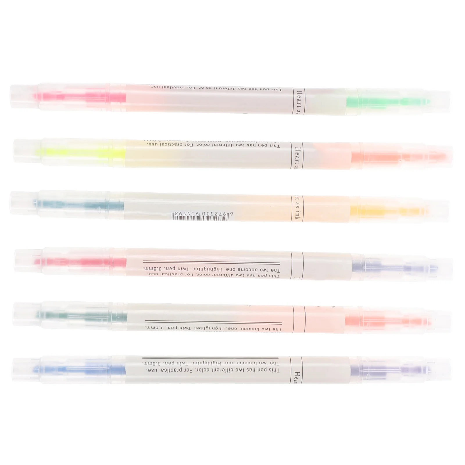 

6 шт., ручки-маркеры, яркие цвета, компактный дизайн, школьные канцелярские товары, маркер для скрапбукинга, инструмент для написания журналов