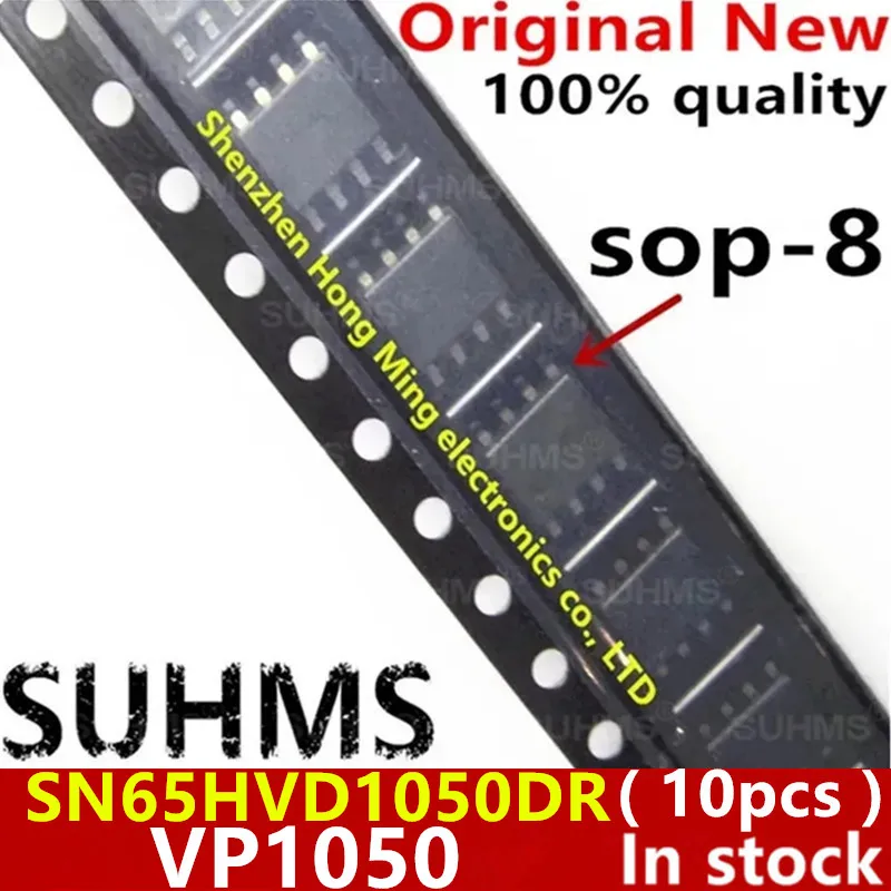Chipset SN65HVD1050DR SN65HVD1050 VP1050 sop-8, 100% nuevo, 10 unidades