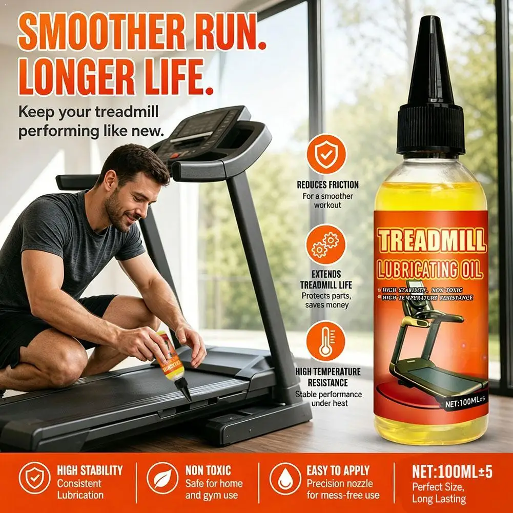 100ml Treadmill Lubricating Oil Professional Running Belt Lubricant for Fitness Equipment Quiet Maintenance Maintenance Oil
