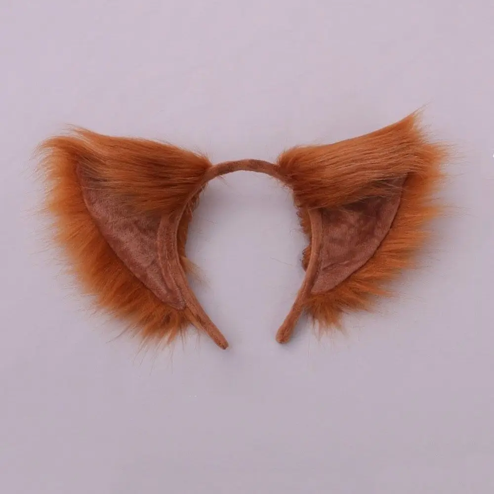 Multicolor Faux Fur Cat Ears Flexible Lightweight Cosplay Ears Hair Hoop Japanese Style Comfortable Animal Headband