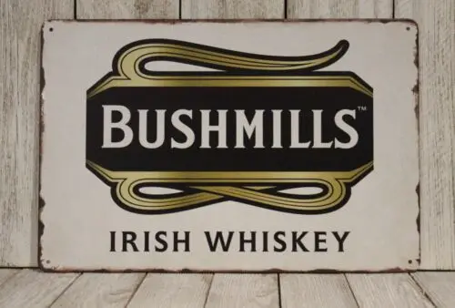 Bushmills Whiskey Tin Sign Metal Poster Irish Bar Pub Scotch Vintage Look C XZ