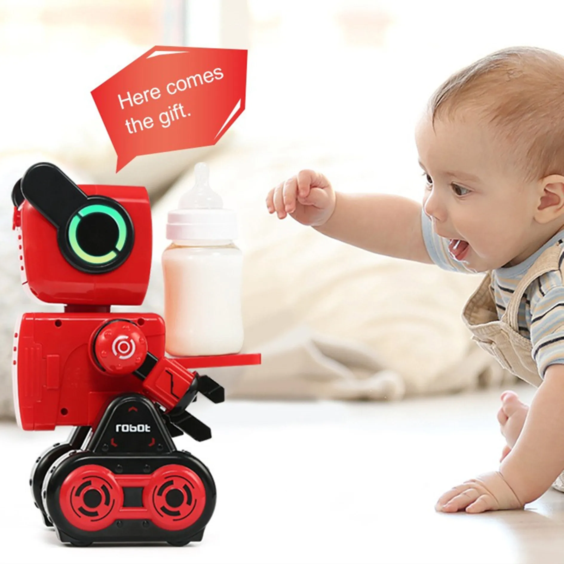 Picture 5: Programmable Intelligent Robot Sliding Rotation Smart Learn Story Machine Interactive Music Voice Children Remote Control Toys