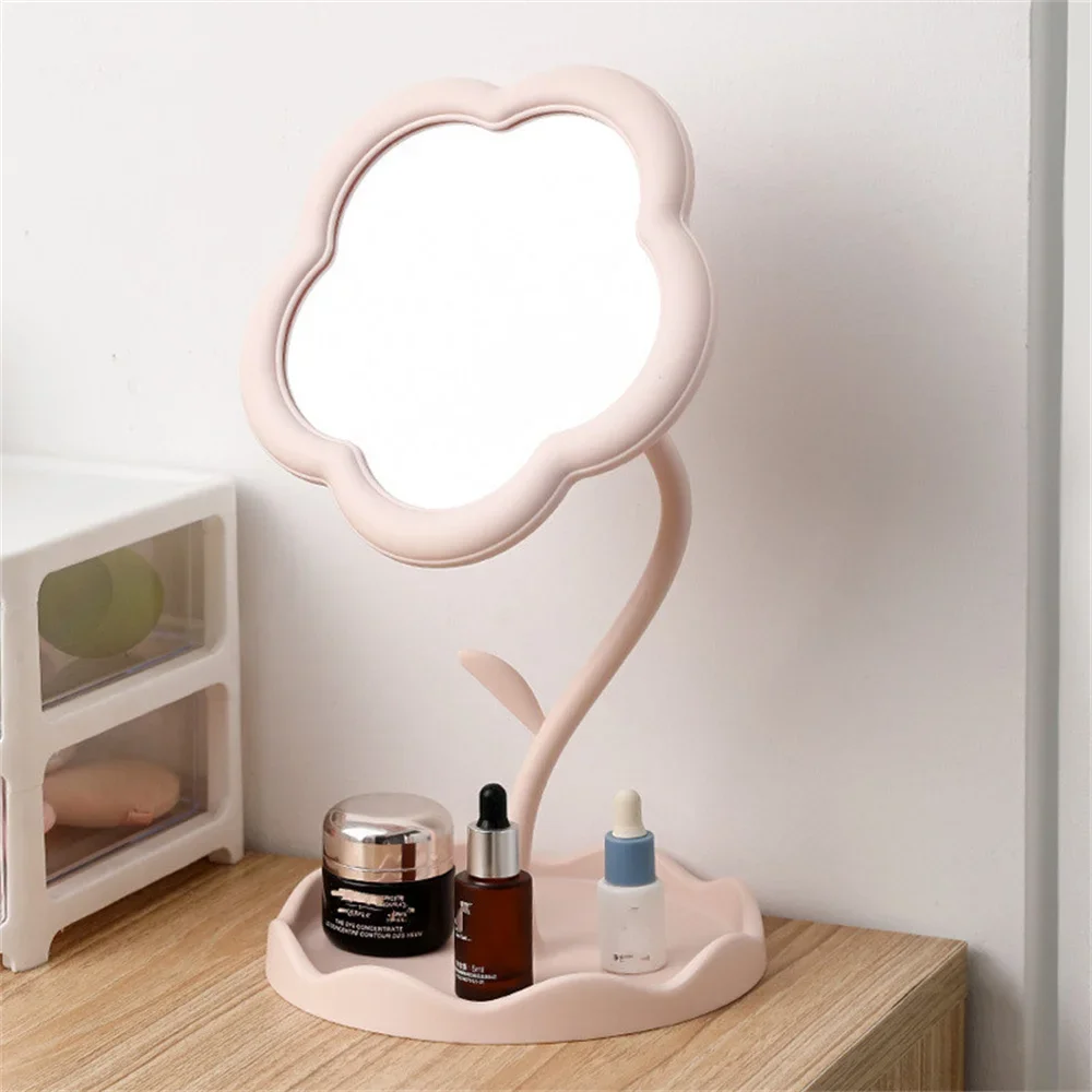 Makeup Mirror Sunflower Girl Dresser Desktop Beauty Removable Standing Cosmetic Mirror Bedroom Dormitory Vanity Mirror