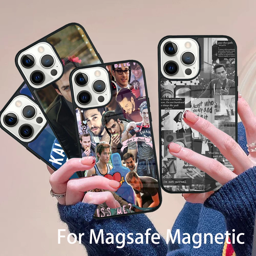 

Kai Parker Phone Case Magesafe Magnetic Wireless Charge Cover For IPhone 16 11 12 13 14 15 Pro Max Plus Mini