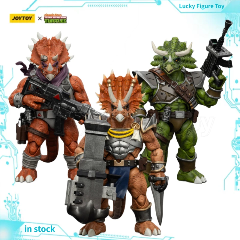 

【In Stock】JOYTOY 1/18 Action Figures TMNT- Captain Zorax Adjutant Zork Triceraton Infantryman Collectibles Models Classic Toys