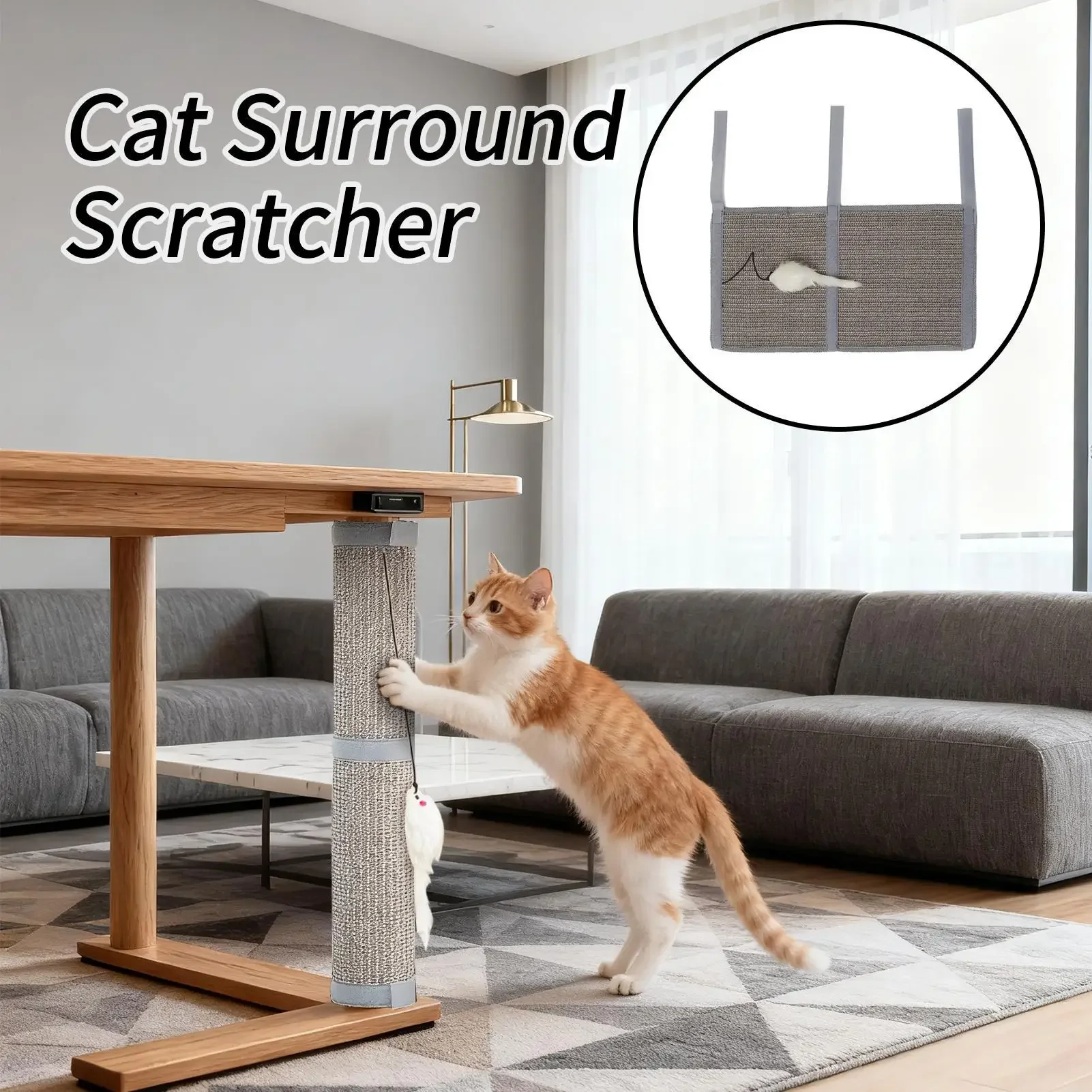 1 Stück – Tischbeine, Kratzsäulen für Katzen, Sisal-Pads, verschleißfest und späne beständig zum Schutz von Tischen und Stühlen