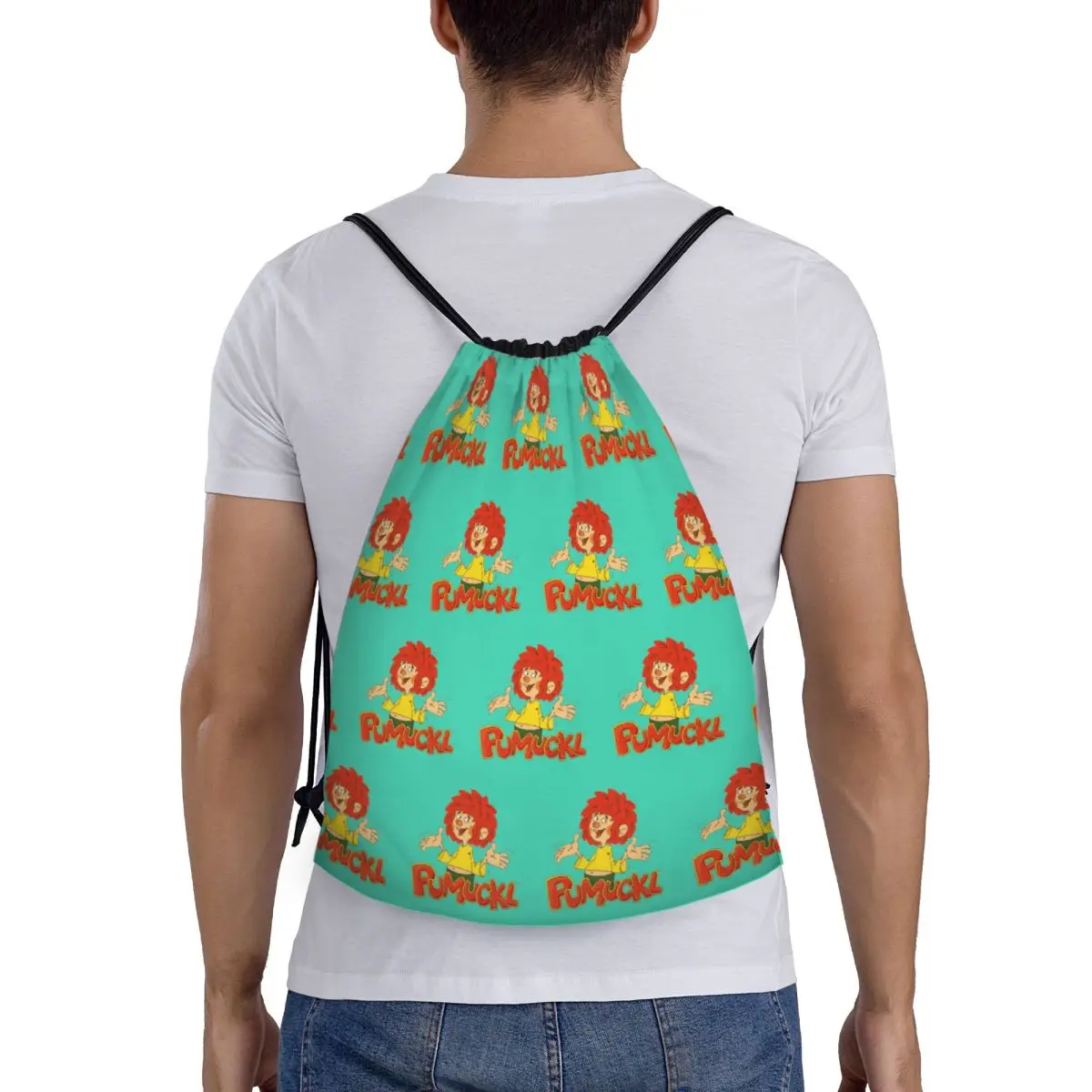 

Рюкзаки Pumuckl, многофункциональные портативные карманные сумки на шнурке, сумки для книг для мужчин, женщин, студентов