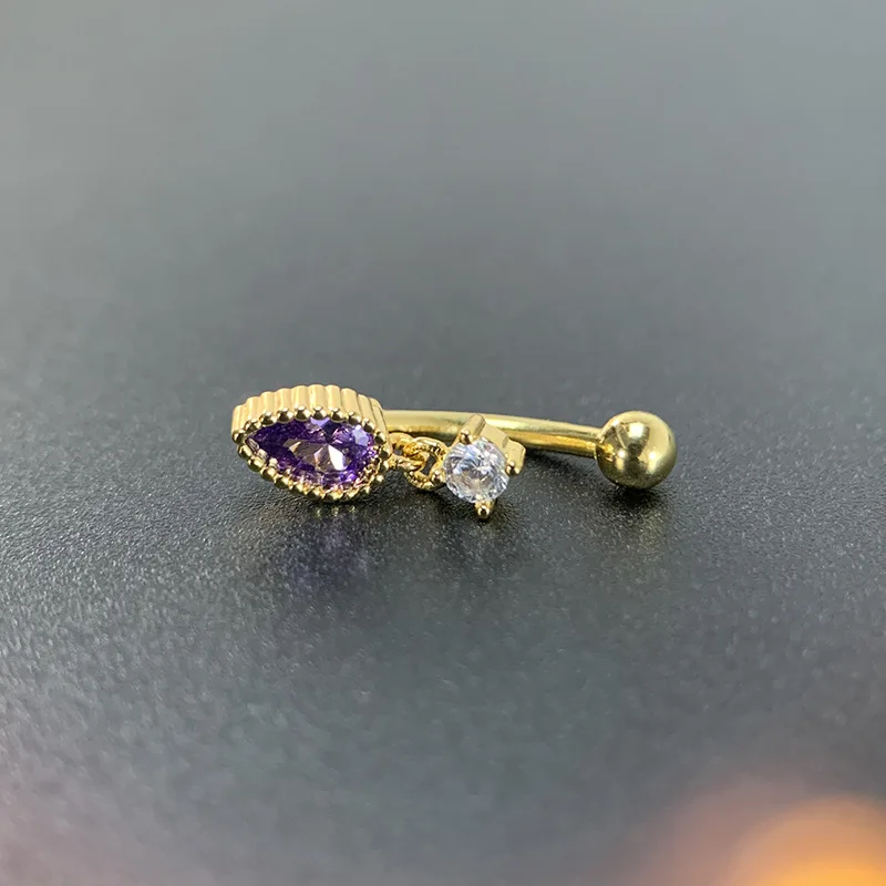 16G Eyebrow Rings Eyebrow Piercing Jewelry Fashion CZ Copper Belly Ring Lip Ring Daith Tragus Helix Rook Piercing Jewelry