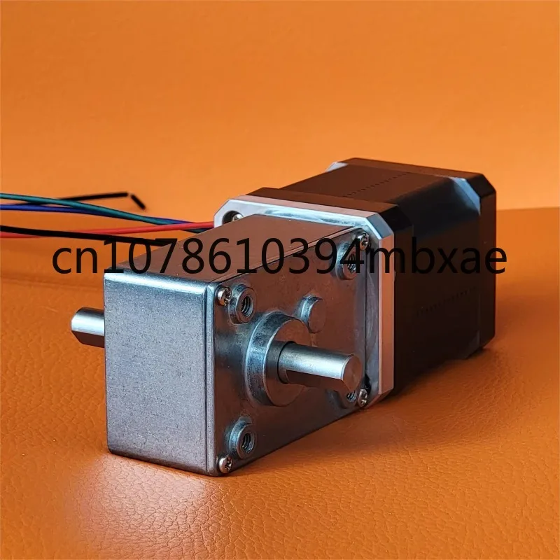 Stepper Motor plus worm gearbox get 60 kg.cm holding torque Hybrid 42mm width Shaft Square frame motors