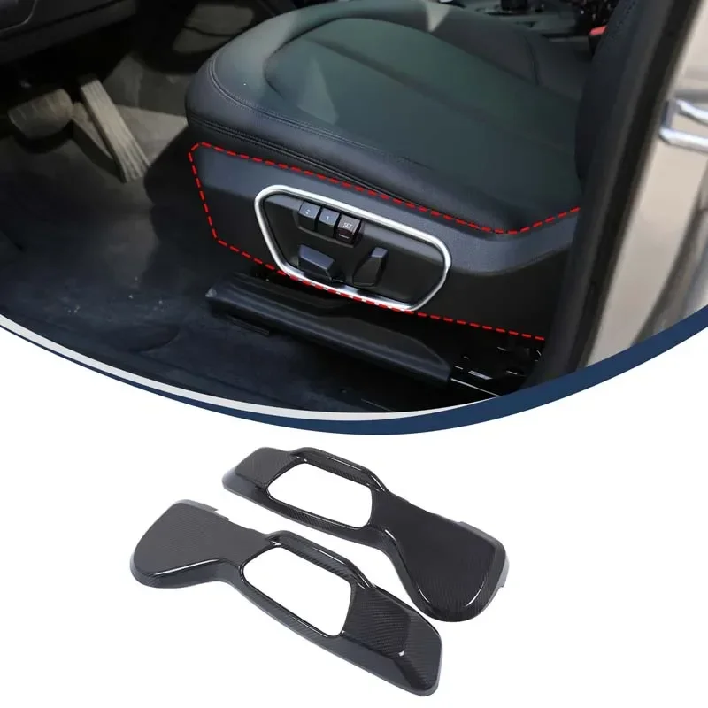 Real Carbon Fiber For Toyota GR Supra A90 2019-2025+ Car Seat Side Panel Cover Decorative Stickers Car Protection Accessories