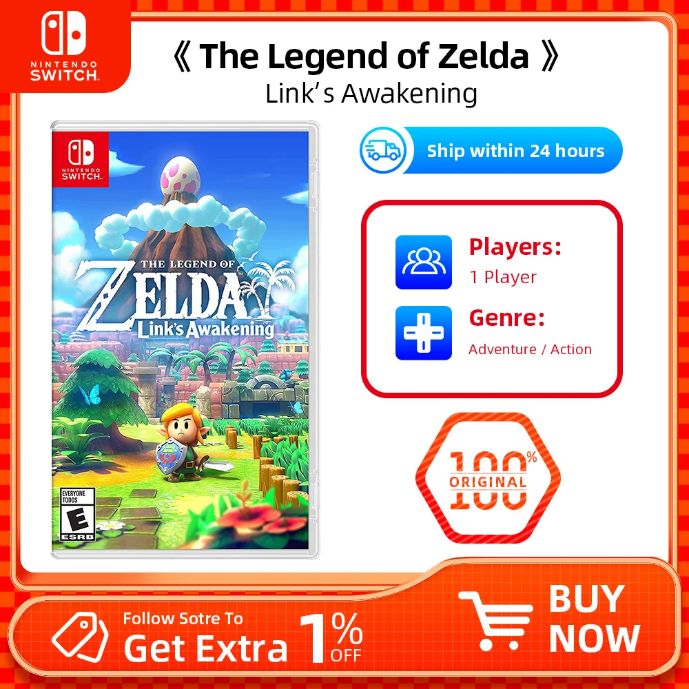 Nintendo Switch-The Legend of Zelda Links Awakening - Games Physical Cartridge Action Adventure for Switch OLED Lite