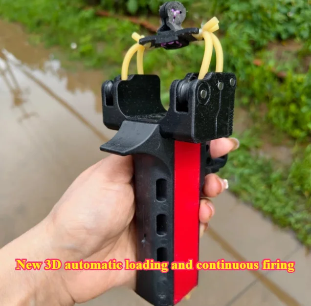 3D printing automatic loading steel ball continuous firing for adult outdoor shooting competition with high power and precision