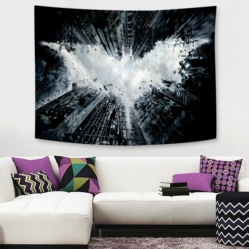 B-Batmans-man DIY Wall Tapestry Art Science Fiction Room Home Decor Wall Art Decor