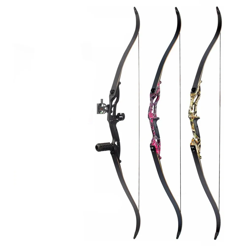 3 Color 30-50lbs F179 Recurve Bow 56