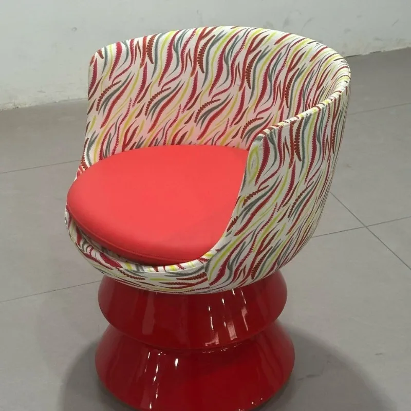 Italian fabric tropical printing single sofa chair Internet celebrity living room creative leisure chair restaurant chair