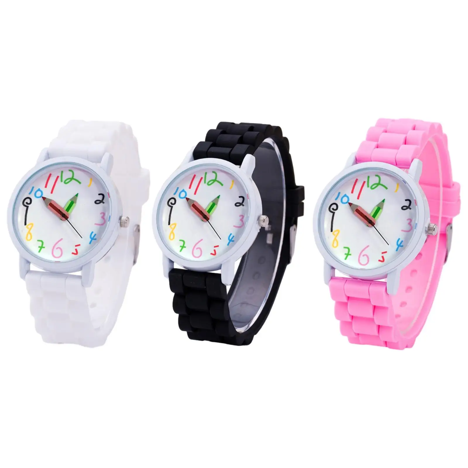Silicone Watch for Women and Children, Strap Watch for Travel, Mochila