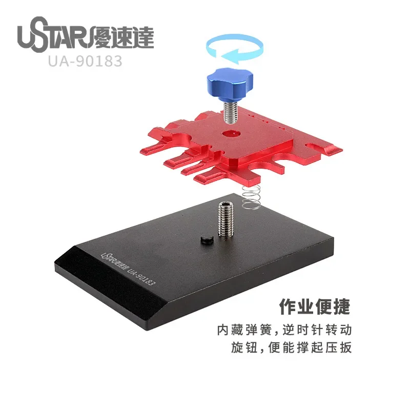 UA90183 Etching Sheet Bending Vise Mini Photo Etched Parts Bender Model Assembly Tool Hobby Accessory Assemble