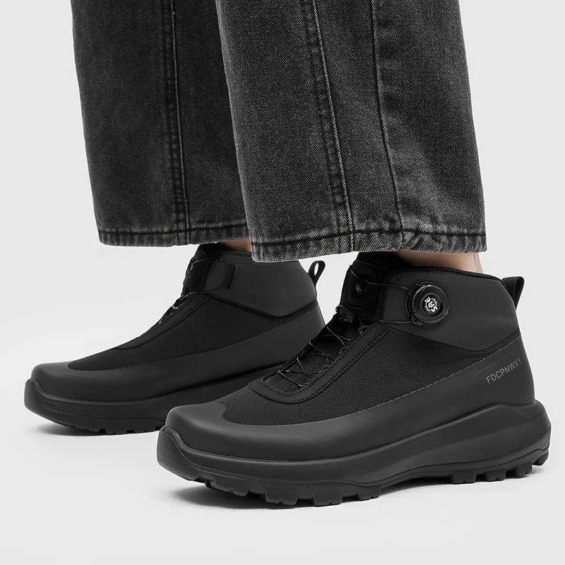 

2026 High Quality Hiking Shoe Man Professional Sport Sneakers High Top Rock Climbing Wide Feet Shoes Men Outdoor Walking Shoe Me