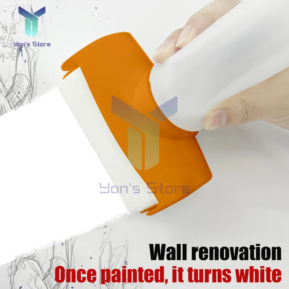 Hot Antibacterial Wall Paint Waterbased Repair Paint Net Household Latex Paint White Small Roller For Living Room Kitchen Tools