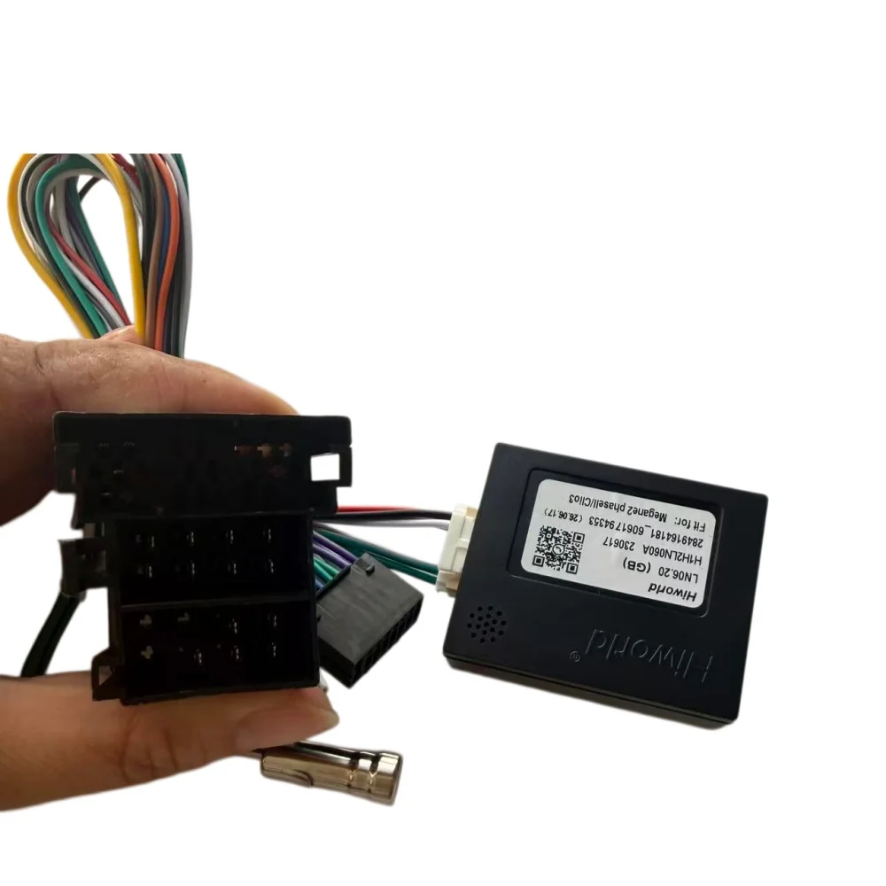 CAN Bus Decoder LN06.2 Android16 Pin To ISO Radio Harness Adapter Cable For Renault Megane 2 Phase 2 Clio 3 Trafic Mk2 Kangoo