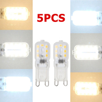 5pcs/Lot G9 LED Bulb 3W 14LEDs Dimmable Silicone Lamp Clear/Milky White Shell Light Bulb Replace Halogen Lamps for Home 110/220V