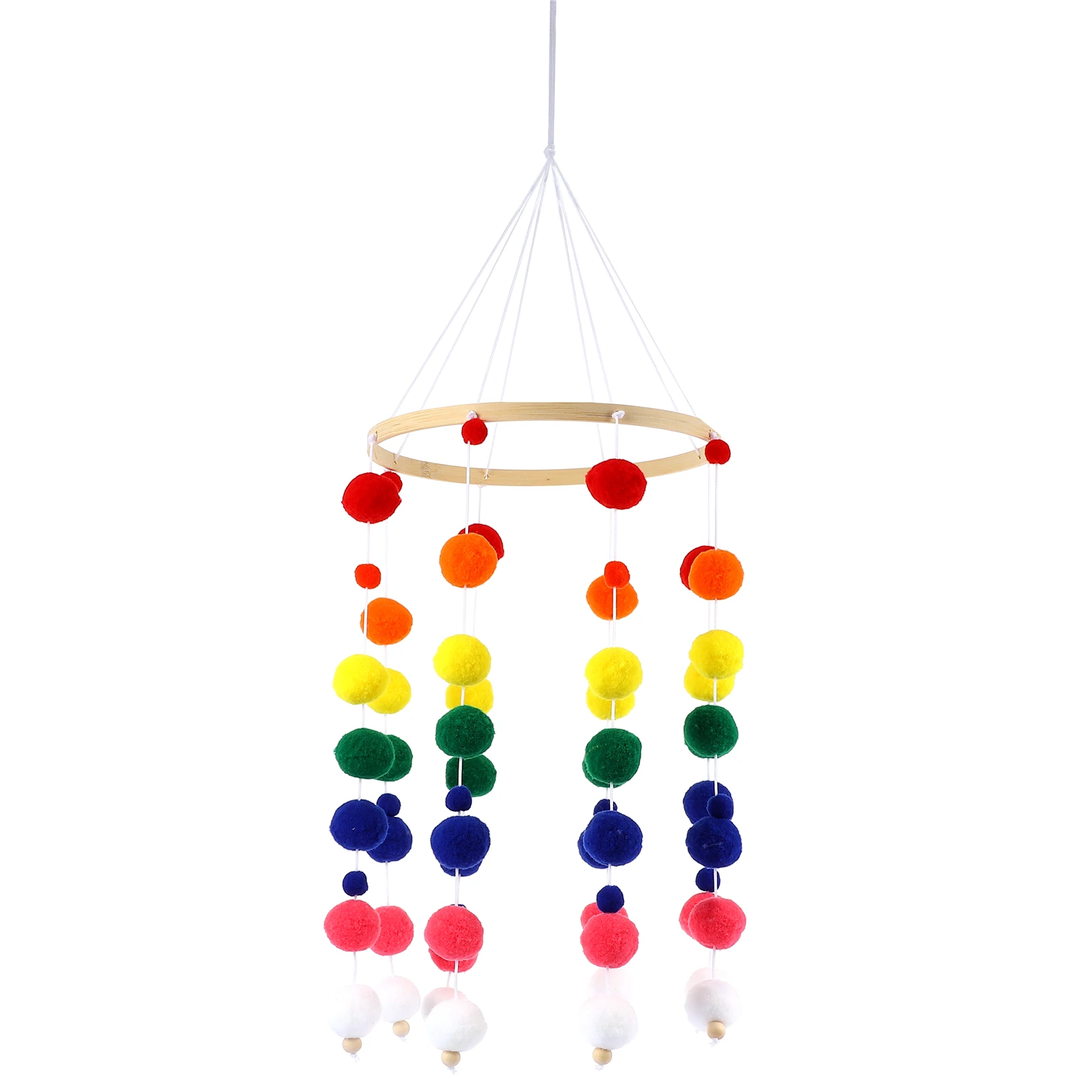 Haarbal Windgong Decoratie Kinderkamer Babybedje Hanger Hangend Ornament Wiegjes Muur Rammelaar De Bel Kinderkamer Foto Prop