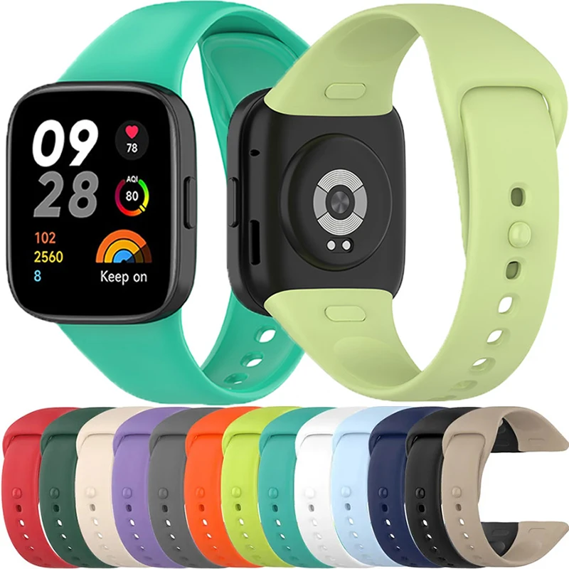 Replacement Watch Straps For Redmi Watch 3 Active/3 Lite Watchbands Silicone Strap For Redmi Watch 3 Lite Strap Correa Bracelet 