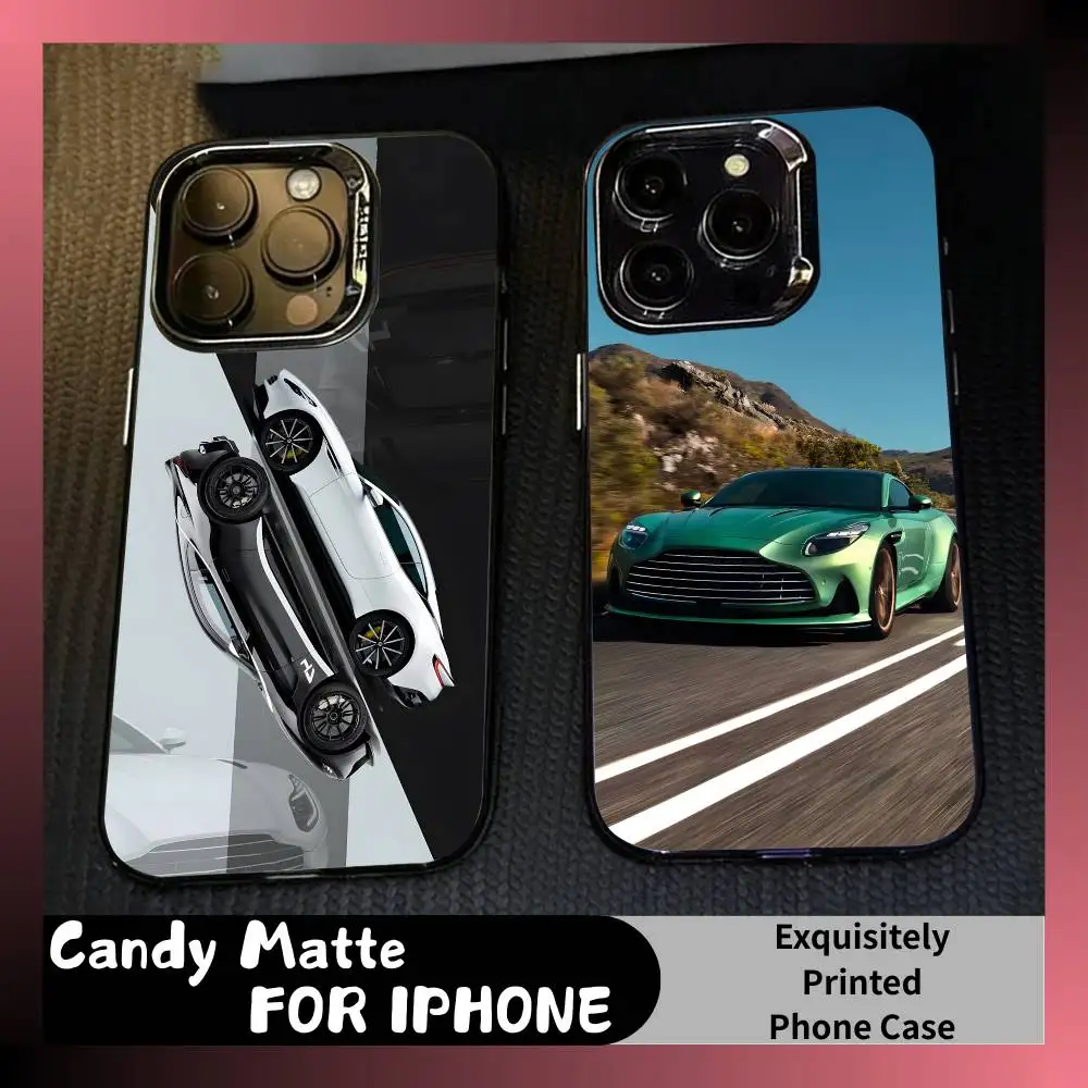 

A-Aston Cars D-B12 Phone Case For iPhone 16 17 15 14 12 13 Pro Max Black Candy Matte Shockproof Cover