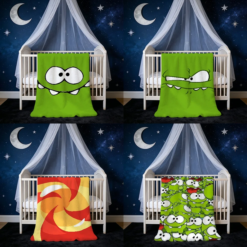 Game C-Cut the Rope Blanket Blanket for Home Bedroom Bed Sofa Picnic Travel Office Cover Blanket Kids
