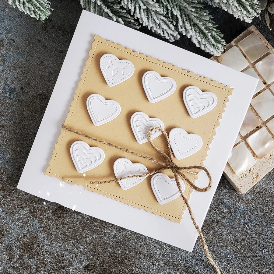 

Heart metal cutting dies Scrapbooking decoration paper craft knife mould blade punch template Embossing stencils 1pcs