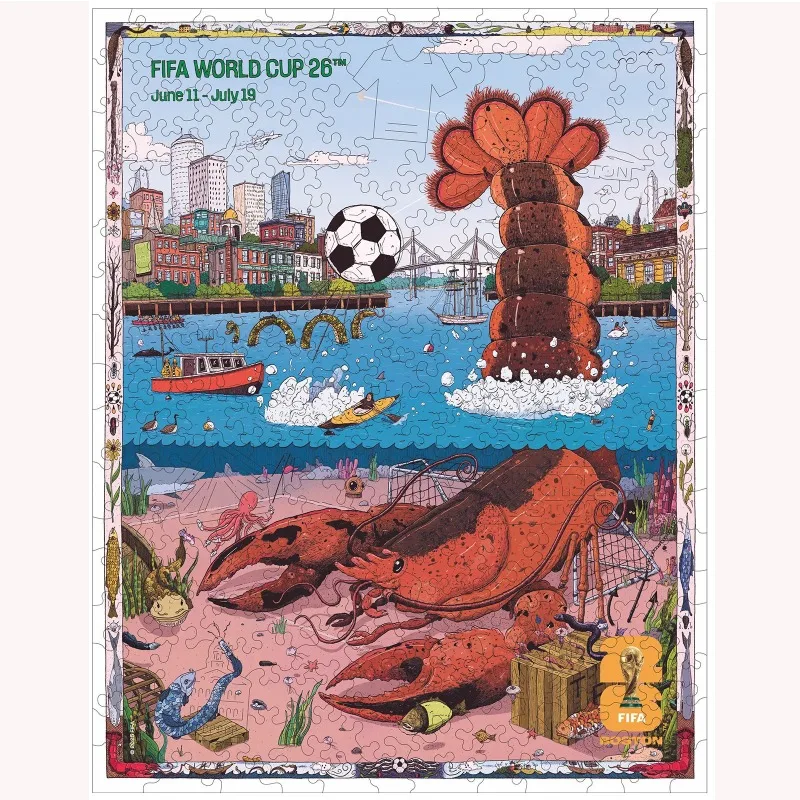 

FIFA World Cup 200 Piece Wooden Puzzle Officially Licensed Souvenirs Fans Collection & Brain Training Toy Ideal Gifts for Adults