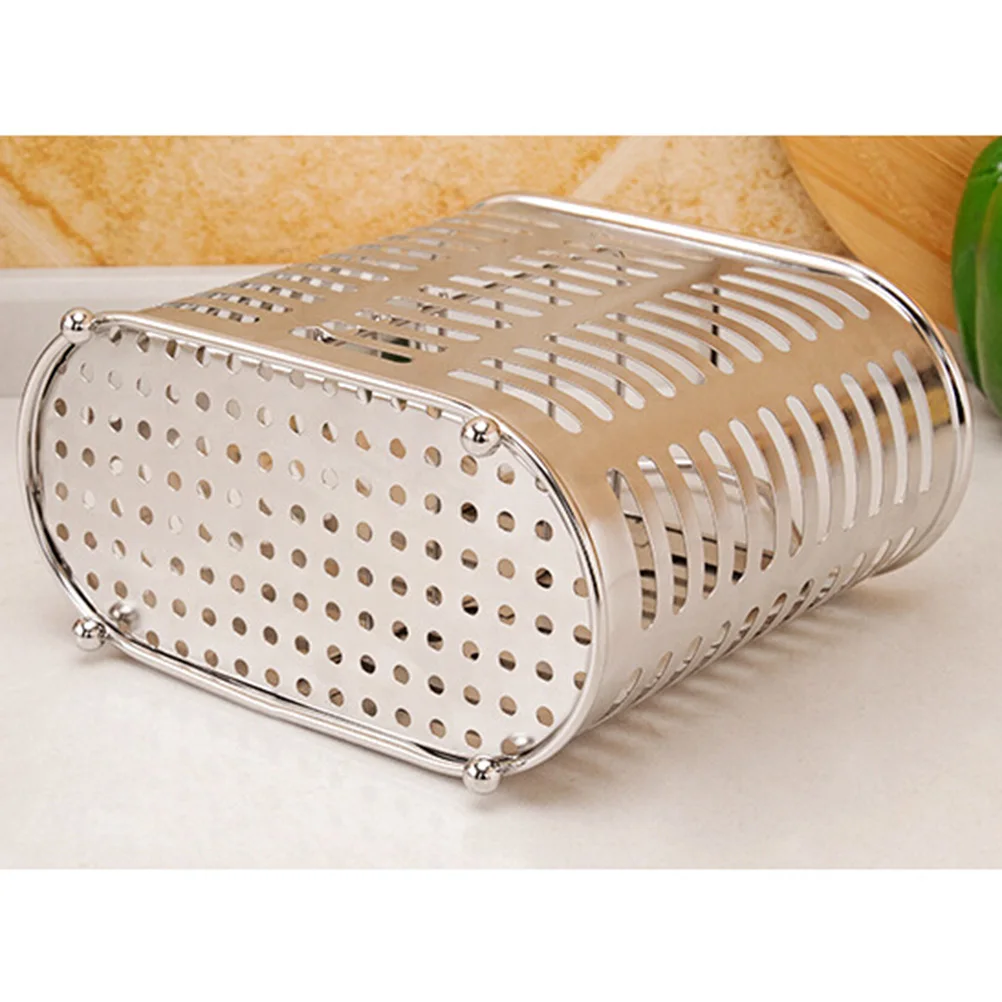 

Stainless Steel Chopstick Holder Utensil ganizer 304 Material Drain Rack Cutlery Tool Drying Modern Kitchen Storage