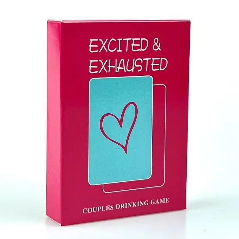 

Cross-border full English version Excited & Exhausted Couples and Lovers Interactive Props Drinking English Board Game Cards