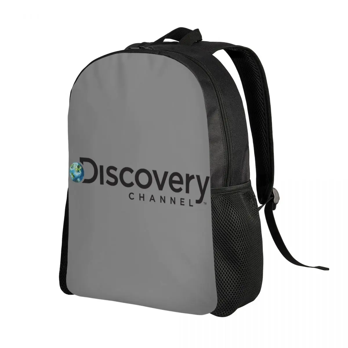 Customized Discovery Channel Laptop Backpack Men Women Basic Bookbag for School College Students Television Show Bags