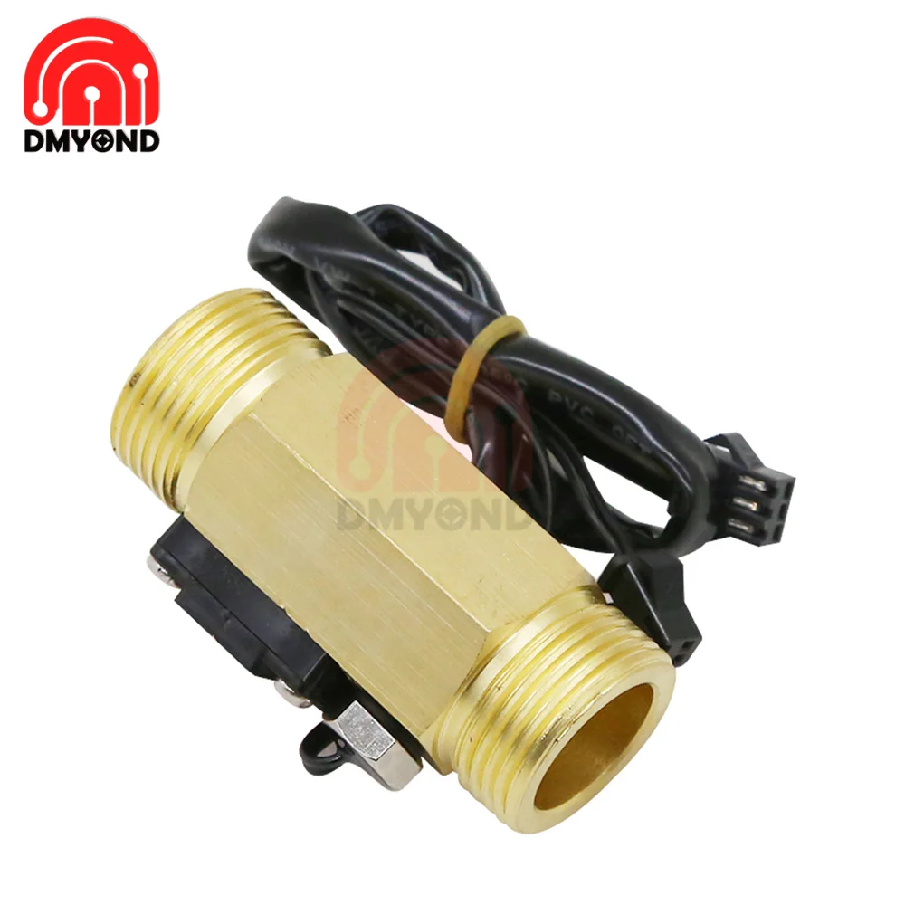 YF-B5 DN20 G3/4\'\' G1/2 Water Flow Sensor Switch DC5～18V 1-30L/min 1-25L/min Flow Meter For Industrial Control Liquid Circulating