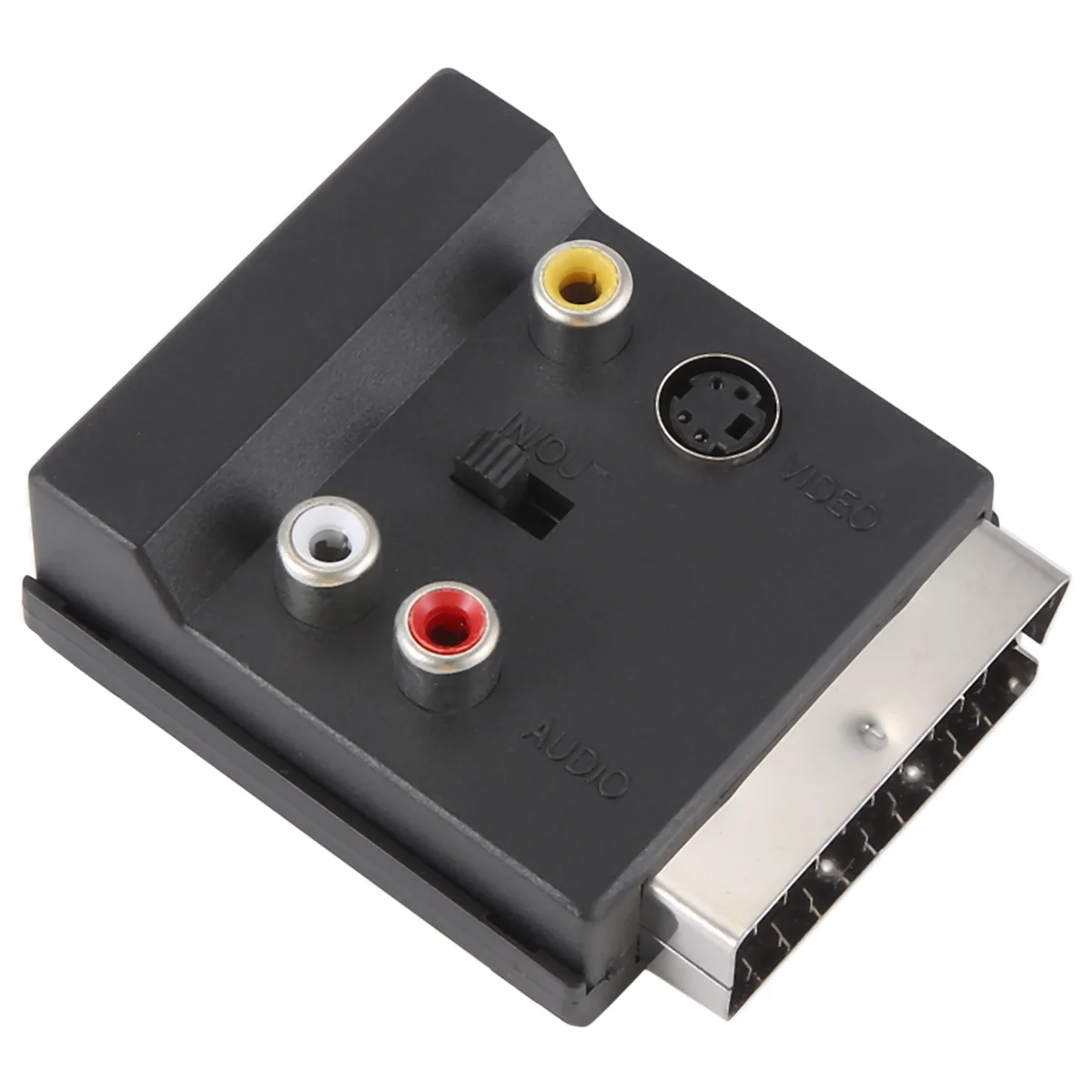 最高の最新の切り替え可能な Scart オス - メス S-Video 3 RCA オーディオ アダプター コンベクター