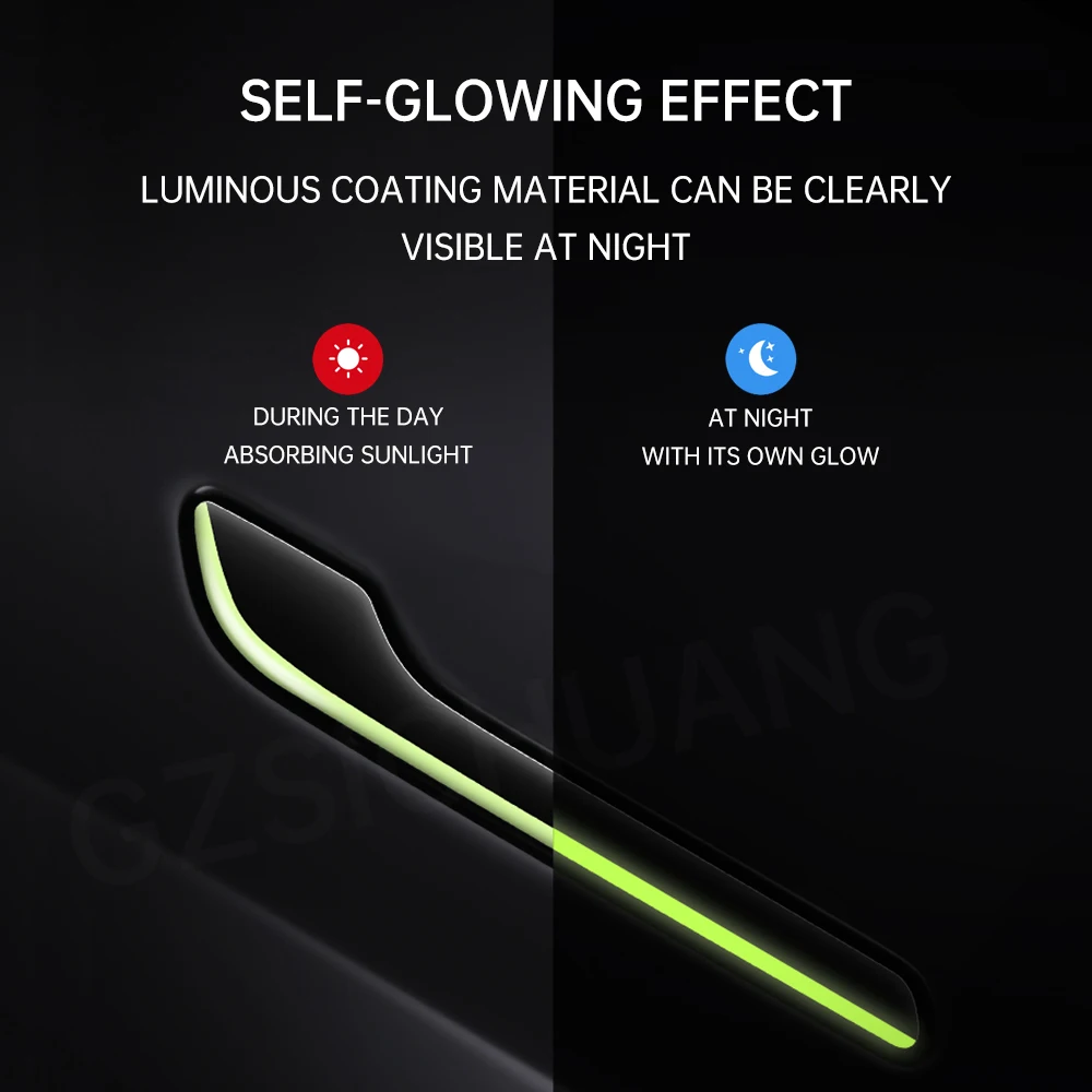 Voor Tesla Auto lichtgevende Deurgreep Beschermende Sticker Voor Tesla Model 3 Model Y Krasbestendig auto Sticker Auto Accessoires ﻿